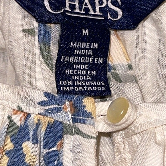 🌹NWT:CHAPS FLORAL BLOUSE - Picture 8 of 10